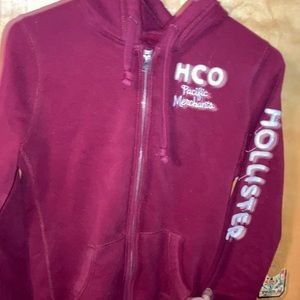 Red hollister hoodie